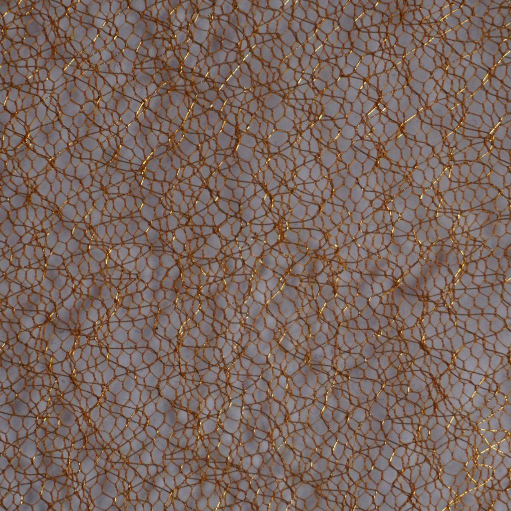 Lurex Netztüll warmes gold